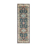 LoomBloom Multi Size Traditional Oushak Wool Oriental Area Rug in Navy